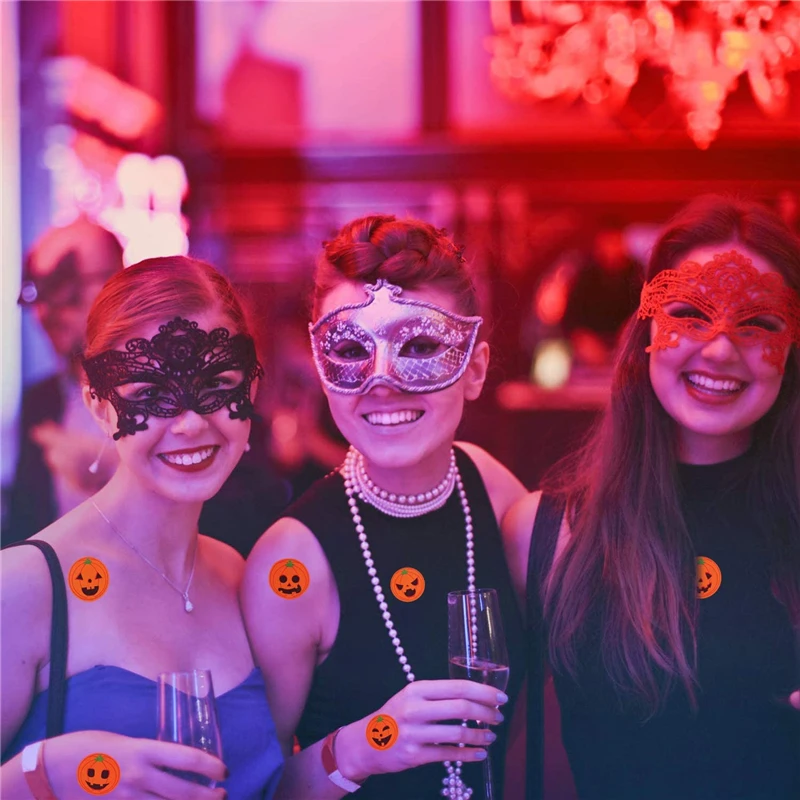 جديد 500 قطعة/لفة هالوين اليقطين أعواد تزيين أكياس الحلوى حزمة ختم بطاقات ذاتية اللصق scrapبها بنفسك سكرابوكينغ ملصقات هدية