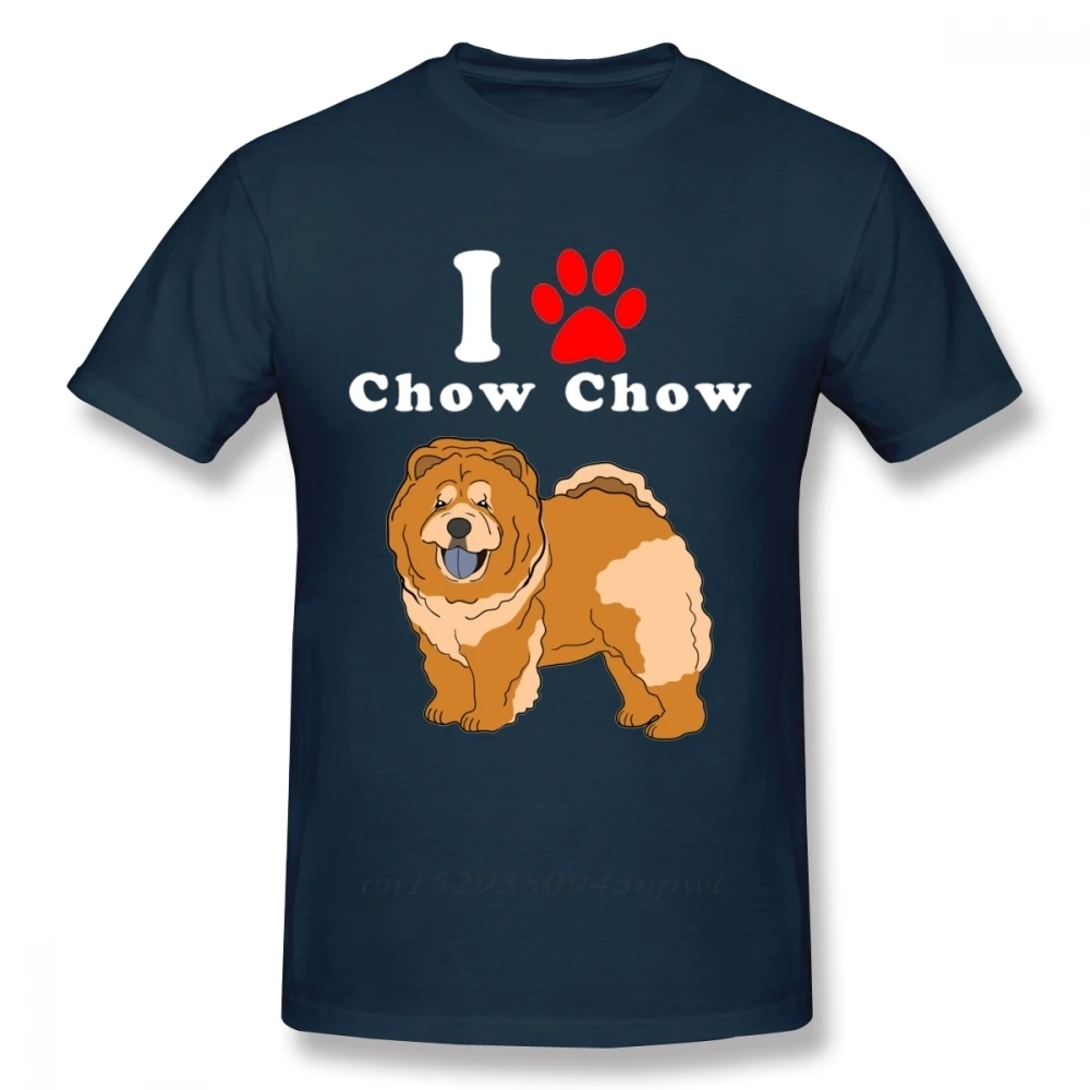 Round Neck I Love My Chow Chow In The Year Of The Dog Adopt  Rescue Dog Lover Mom Or Dad Save Abandoned Pet Dot t shirt