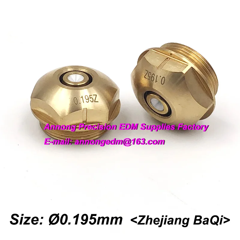 Ø0.192MM Ø0.195MM BAQI Molybdenum Wire Guide (Ceramic+Diamond or Ruby+Diamond) for Zhejiang BAQI Medium Speed Wire Cut Machine