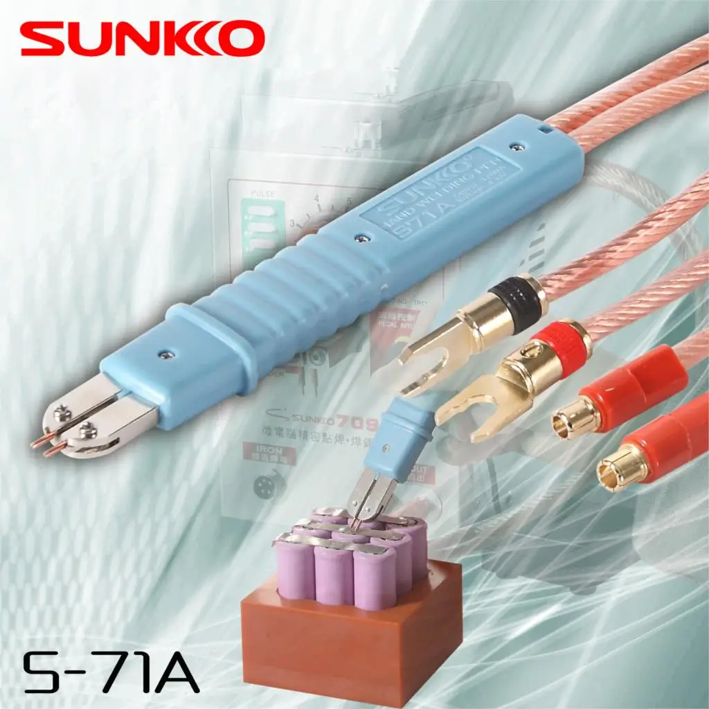 

SUNKKO HB-71A Battery Spot Welding Pen Lithium Battery Professional Welding Pen For 709A 709AD Series Spot Welders Y type O type