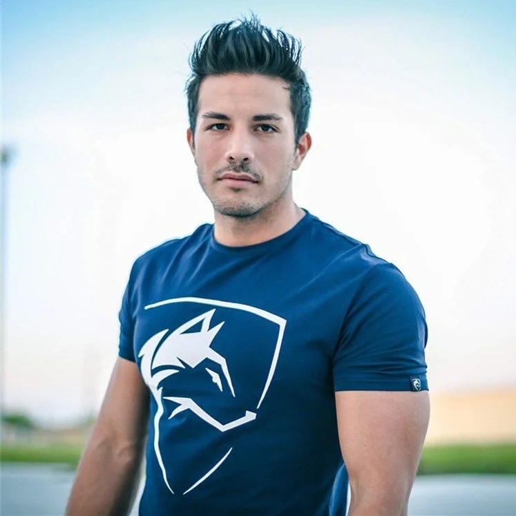 Men Tshirt Gothic Shirt Workout Fitness Streetwear Fashion T Shirts Mens Clothing Cotton T-shirt