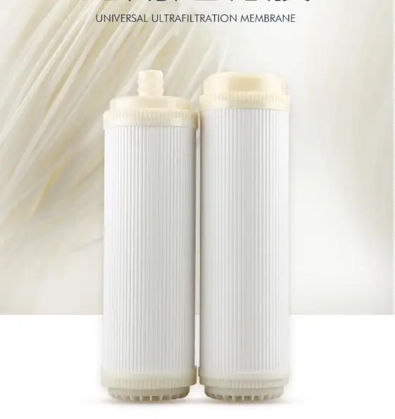 Filtro de cartucho com ultra filtragem de 0.01micron, uf, vela com membrana uf, membrana de fibra oca (padrão de 10 polegadas) para filtros de água de cozinha