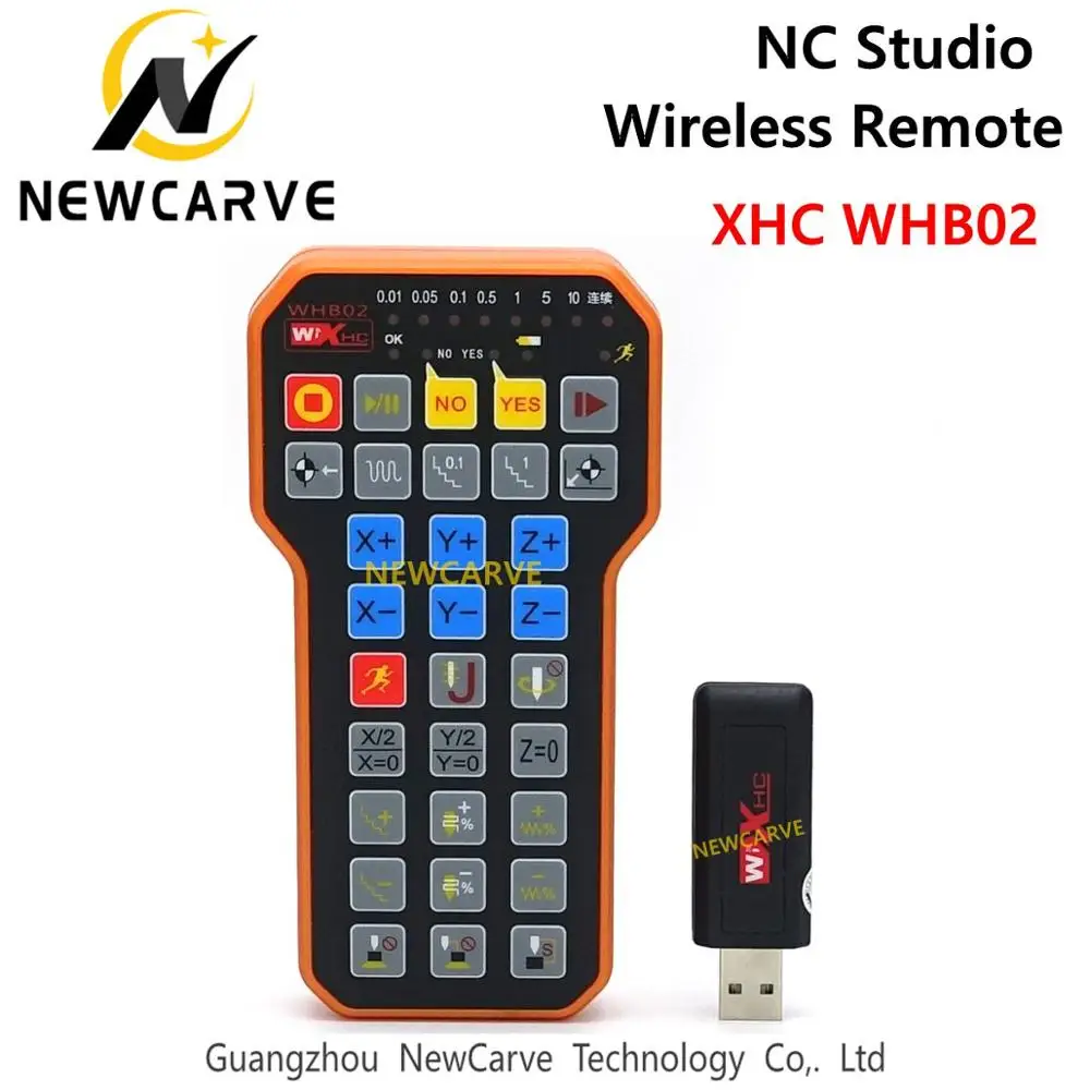 

Nc Studio USB Wireless Remote Handle Weihong DSP Control Handle For CNC Engraving Cutting Machine XHC WHB02 NEWCARVE