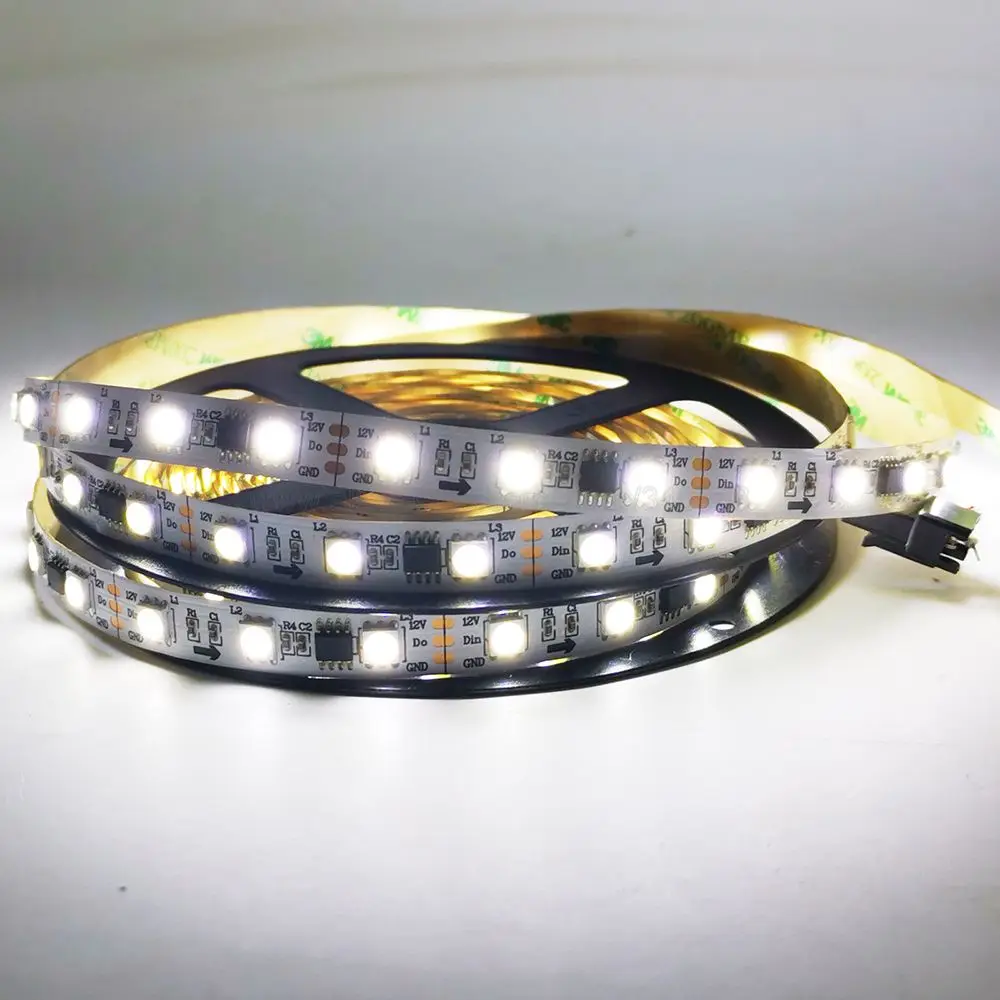 DC 12V 5m WS2811 LED Strip 5050 White Warm White Single Color Pixel LED Strip Addressable Horse Race External Control 30/60LED/M