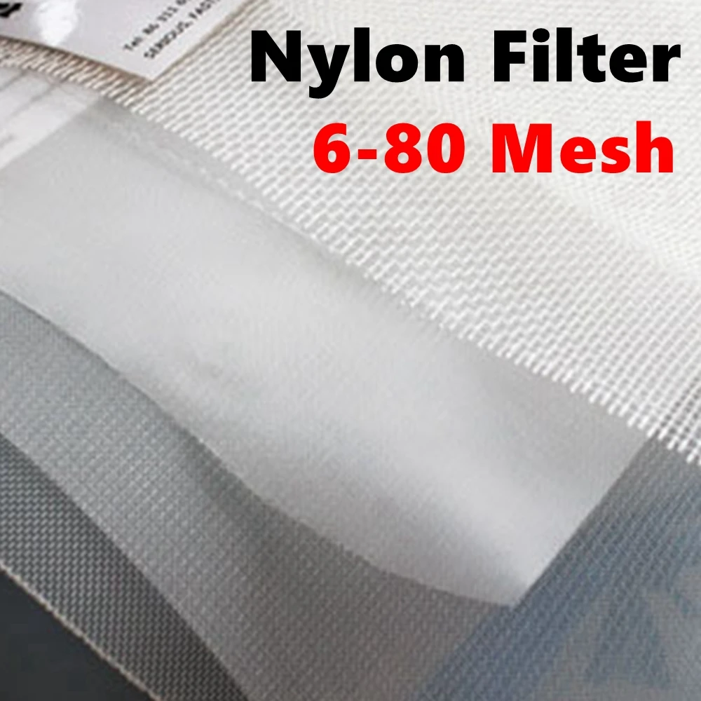 Red de filtro de alimentos de nailon engrosado, tela de filtro de 6-80M, tuerca de filtro de bolsa de leche de aceite de cocina, malla de filtro, colador de cerveza de vino, tamiz de alimentos