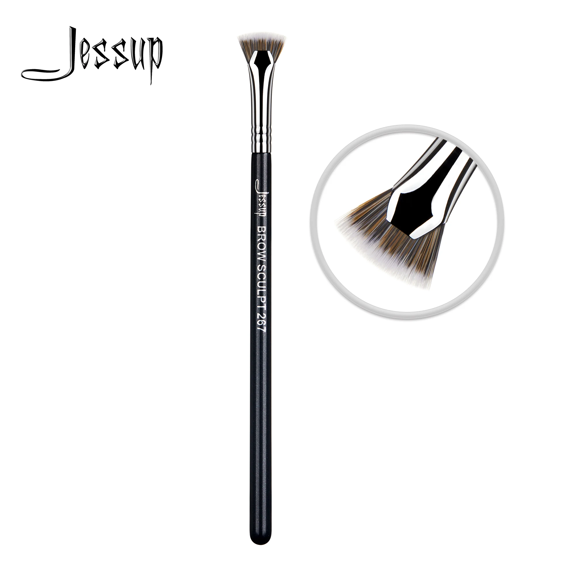 Jessup Eyebrow Brush makeup Eyeshadow Lip Brow Sculpt Makeup Tools for Cosmetics Powder Liquid Concealer Cream