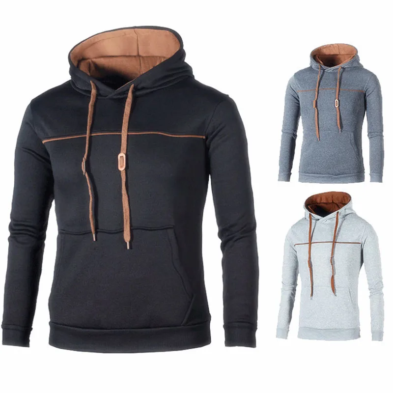 

Men's Hoodies Sweatshirt Casual Men Clothing New Autumn Winter Sports Tops Male Hooded Sweatshirt Fashion Streetwear MY614