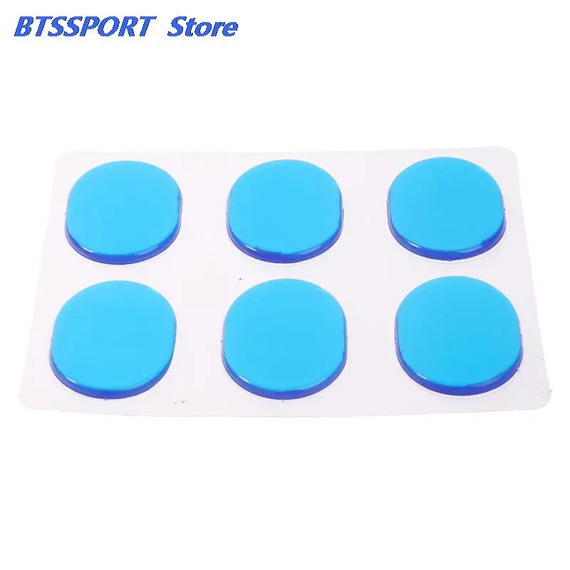 6Pcs/Sheet Pieces Drum Damper Gel Pads Silicone Drums Silencer For Drums Tone Control Percussion Instrument Accessories