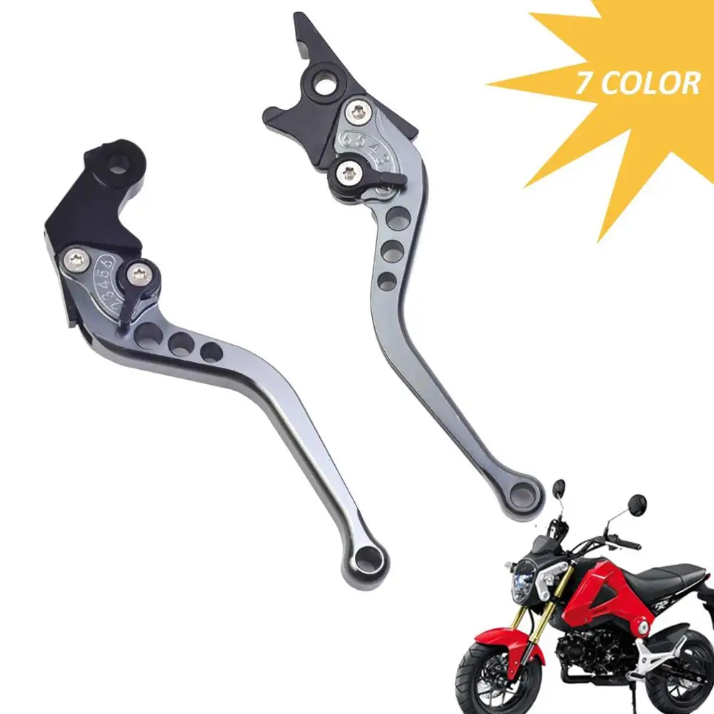 for MSX125 Motorcycle scooter brake Clutch lever Long adjustable motorbike aluminum for  GROM CBR250R CBR300R FA CBR500R