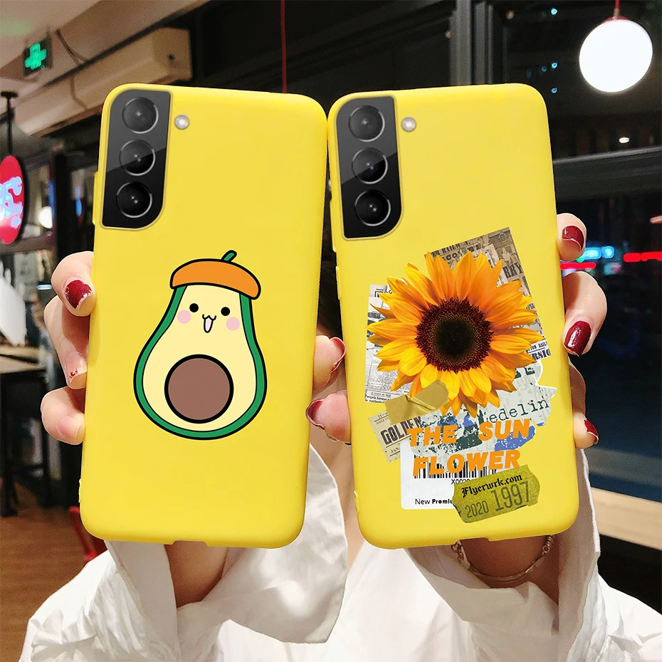 For Samsung Galaxy S21 Plus Ultra 5G Case Cute Painted Silicone Soft Protective Phone Cover for Samsung S 21 S21 plus ultra Case