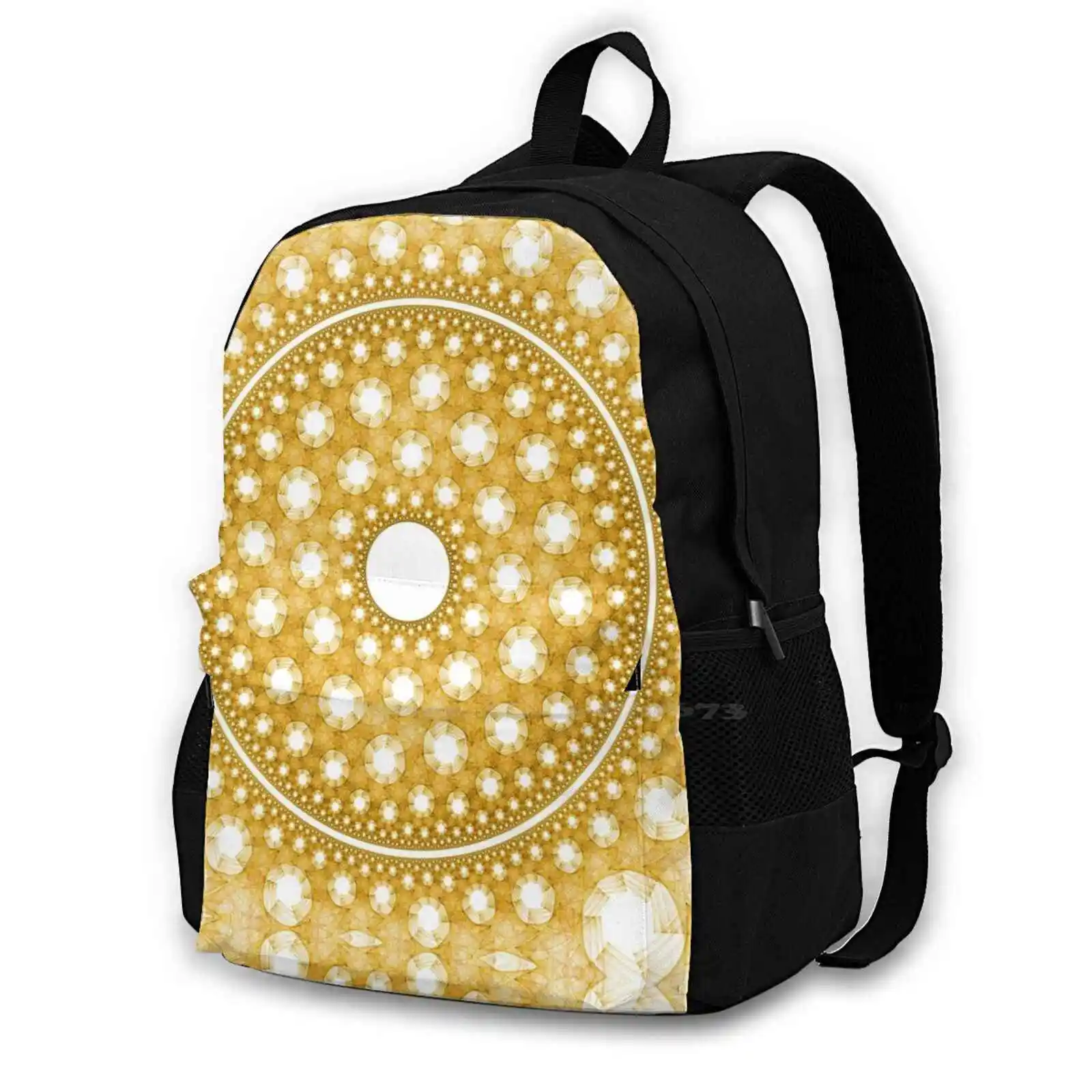 Ring Of Holes New Arrivals Unisex Bags Student Bag Backpack Fractal Science Kit Fractal Art Algorithmic Art Generative Art