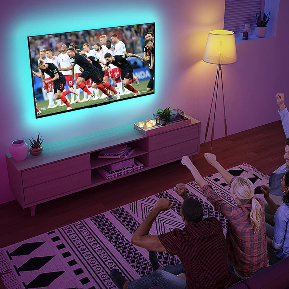 colorRGB, LED Strip Lights, for TV PC Laptop USB Power LED Strip light RGB5050  Led Backlight with APP Control