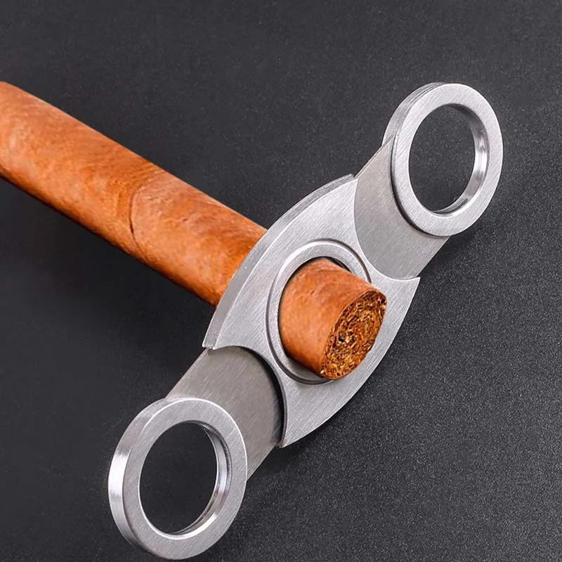 

Cigar Cutter New Stainless Steel Metal Classic Cutter Guillotine Cigar Scissors Gift