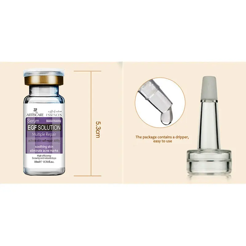 ARTISCARE EGF إصلاح المصل 2 قطعة علاج حب الشباب وإزالة الرؤوس السوداء العناية بالبشرة مكافحة الشيخوخة المضادة للتجاعيد تبييض للوجه جوهر