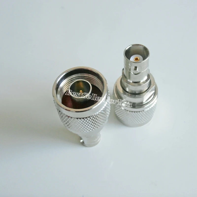 1Pcs N Type Male Plug Connector Bnc Vrouwelijke Jack Rechte Rf Coaxiale Connector Koper Adapter