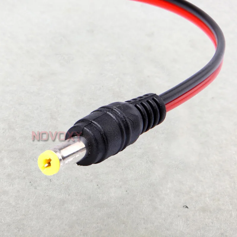 Cabo de alimentação fêmea 12v dc, conector macho e fêmea 5.5x2.1mm para câmera de segurança cctv