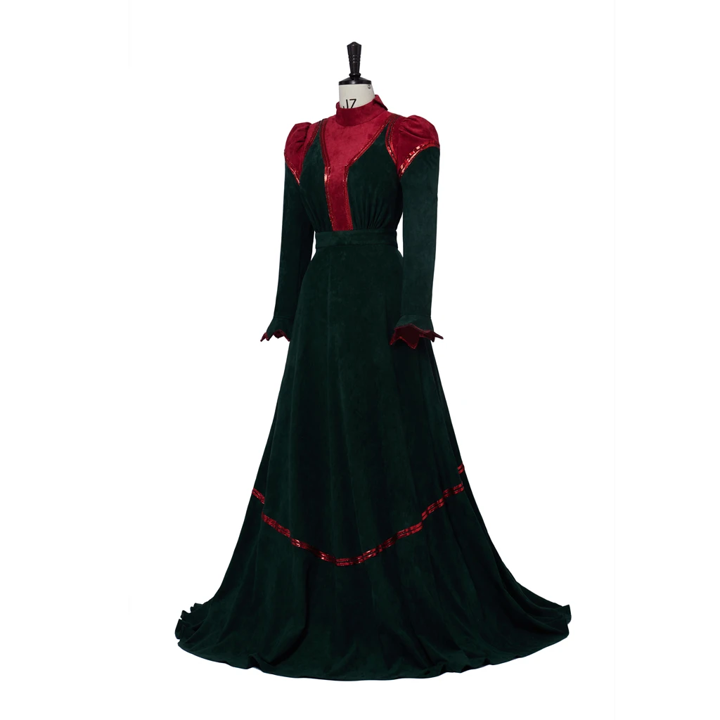 Costumebuy Victorian Afternoon Dress Ball Gowns Reenactment Theatre Costumes dress Medieval Dress Red Suede Costumes Party Dress