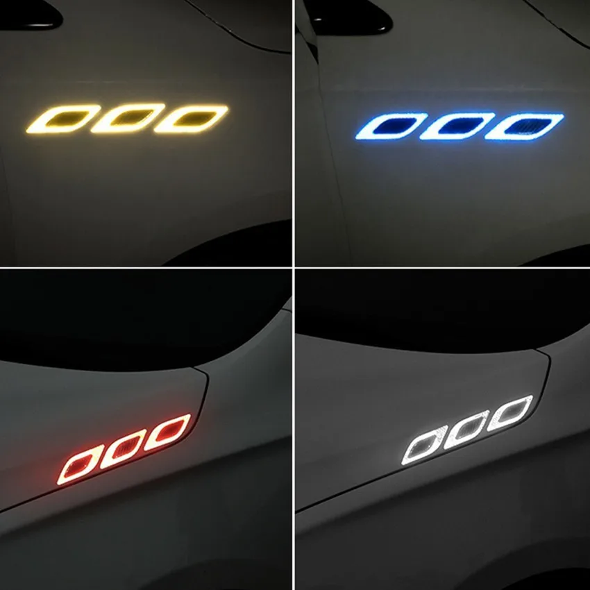 Car Motorcycle Reflective Safety Warning Stickers For Mazda 2 Mazda 3 Mazda 5 Mazda 6 CX5 CX-5 CX7 CX9 Atenza Axela Hyundai sola