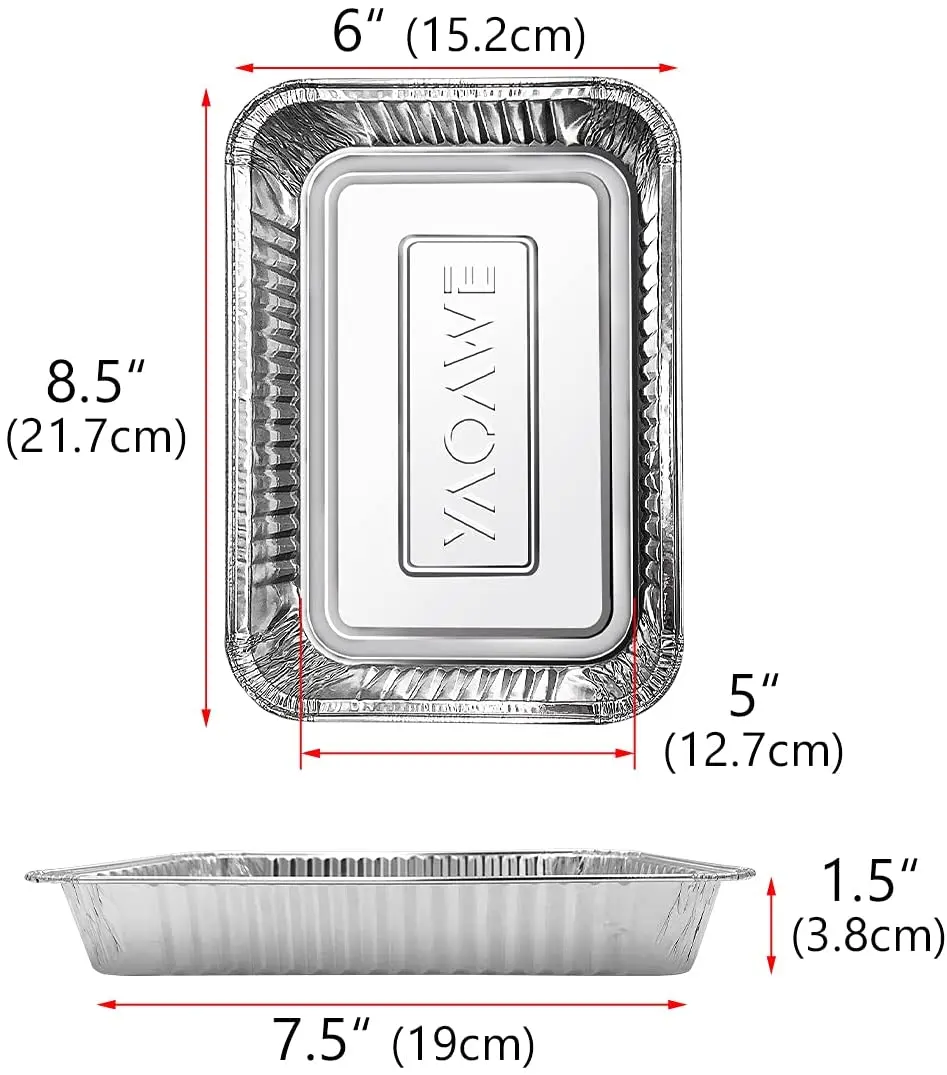 15/30 stück Von Einweg Zinn Folie Backen Pan Fett Drip Pan Für Kochen, Heizung, Lagerung, geeignet Für Weber Grills