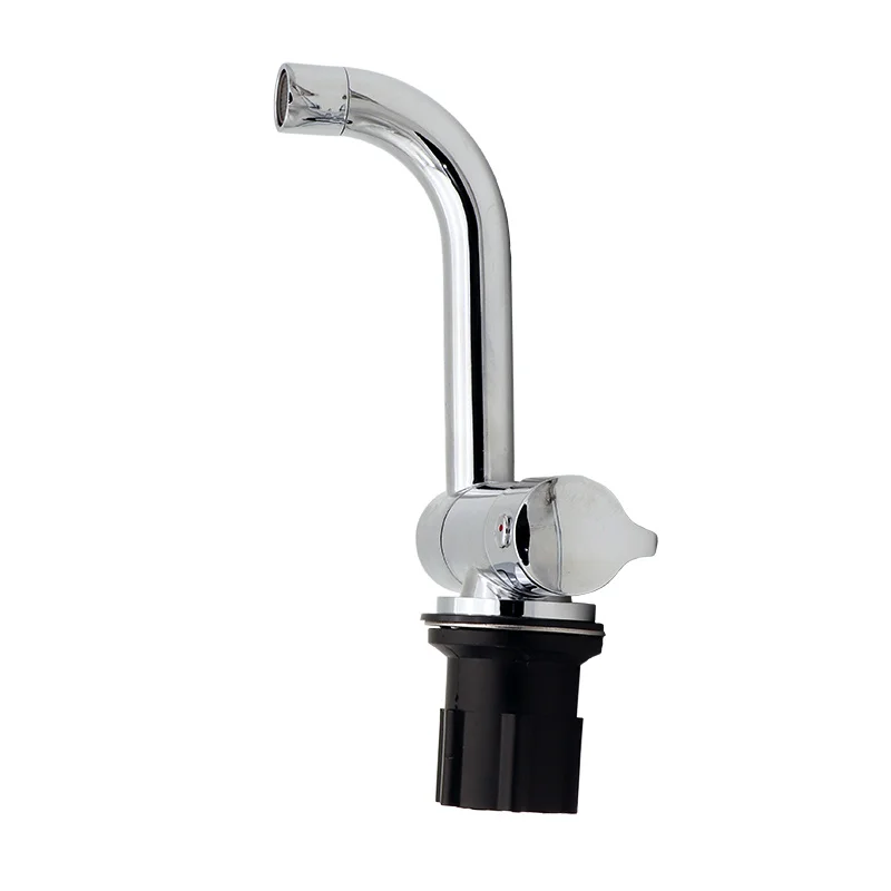 The HWHongRV Folding Faucet Sink Water Tap is a single-handle mixer faucet suitable for use in RVs and boats, cold and hot