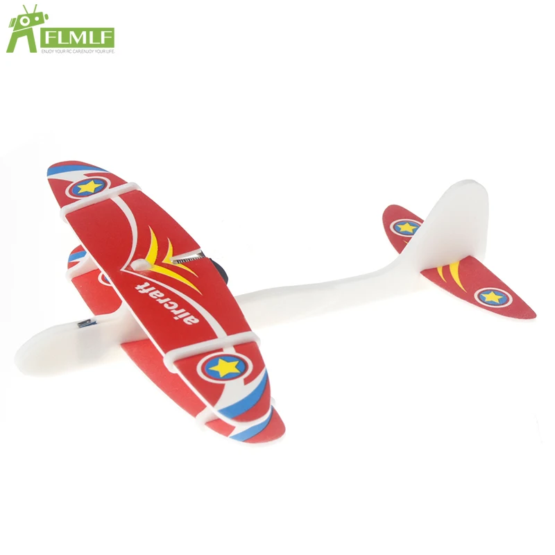 Hand Throw Small Plane DIY Flight Toy for Age Limit:3 Years Old and Above Children Foam Plane Toys Game