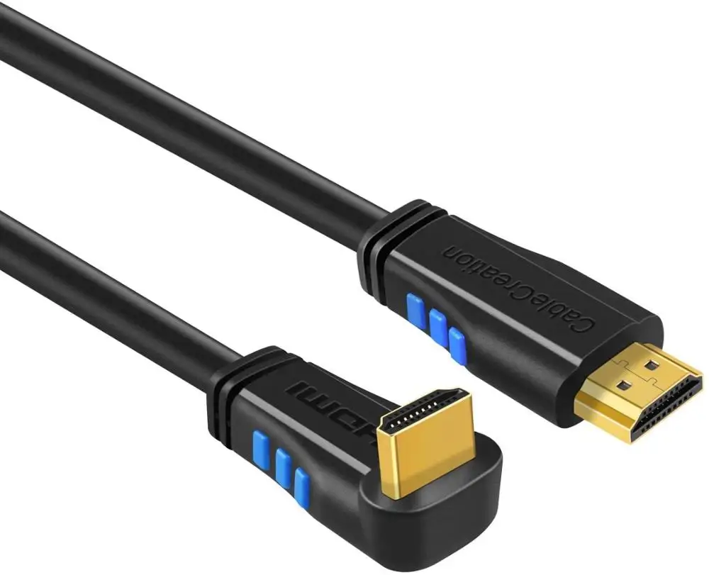 

FOR HDMI 2.0 Cable,4K (60Hz) Down Angle 90 Degree Down HDMI Cable Support Ultra HD, 3D Video, Ethernet, Audio Return Channel