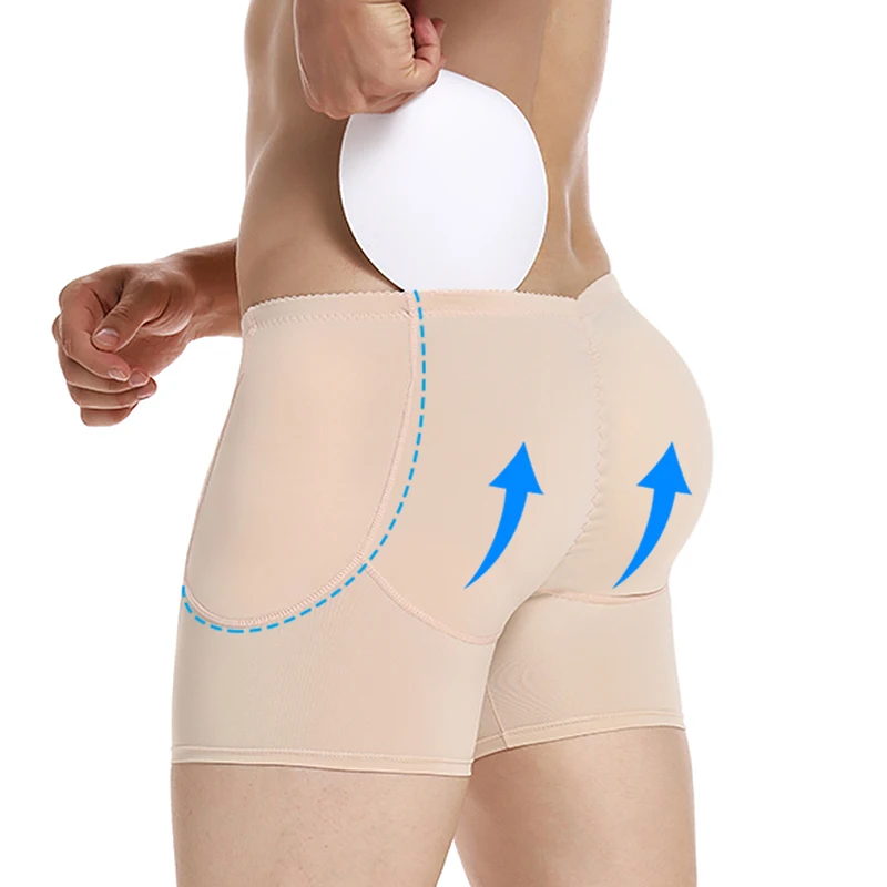 Men Butt Lifter Shapewear Butt Shaper Boxer Padded Enhancing Underwear Tummy Control