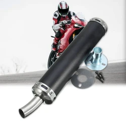 20MM Universal Motorcycle Racing Exhaust Pipe Muffler Silencer 2 Stroke for Scooter 125CC 50c