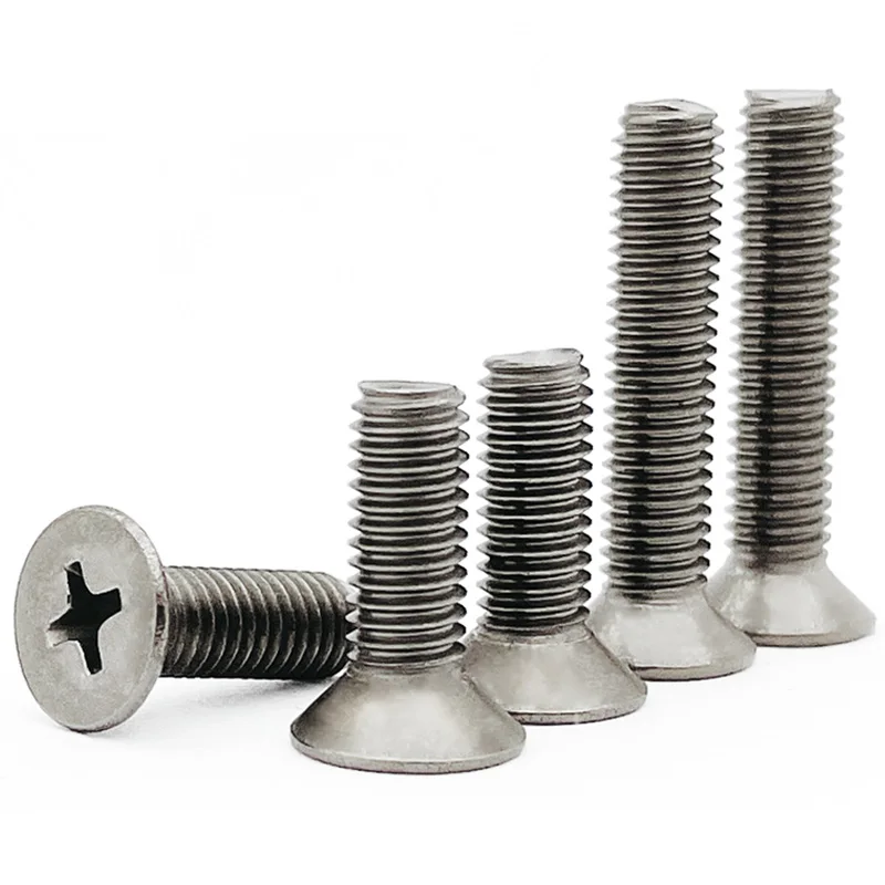 20Pcs DIN 965 Titanium Screws M3 M4 M5x4/5/6/8/10/12/15/16/20/25/30/35/40/45/50 Ti Bolt Flat Head PHIL driver Ti GR2 Polished