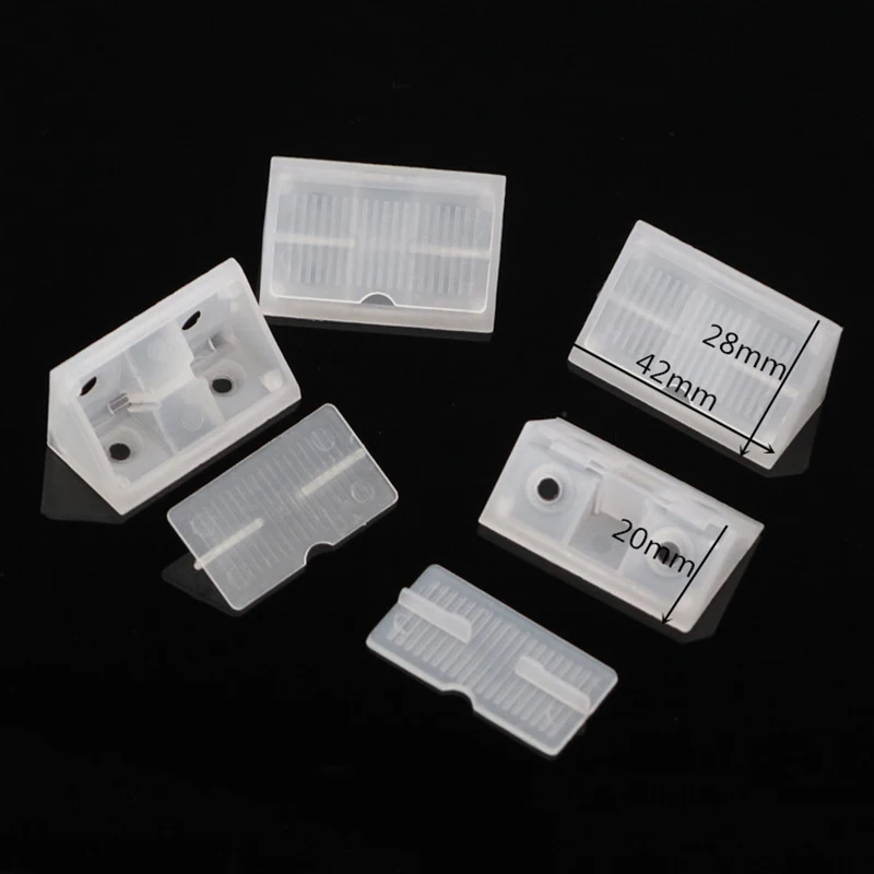 

NEW 5000PCS/LOT 42X28mm Cupboard Wardrobe Cabinet Corner Braces 90 Degree Cabinet Shelf Support Angle Brackets Furniture Fitting