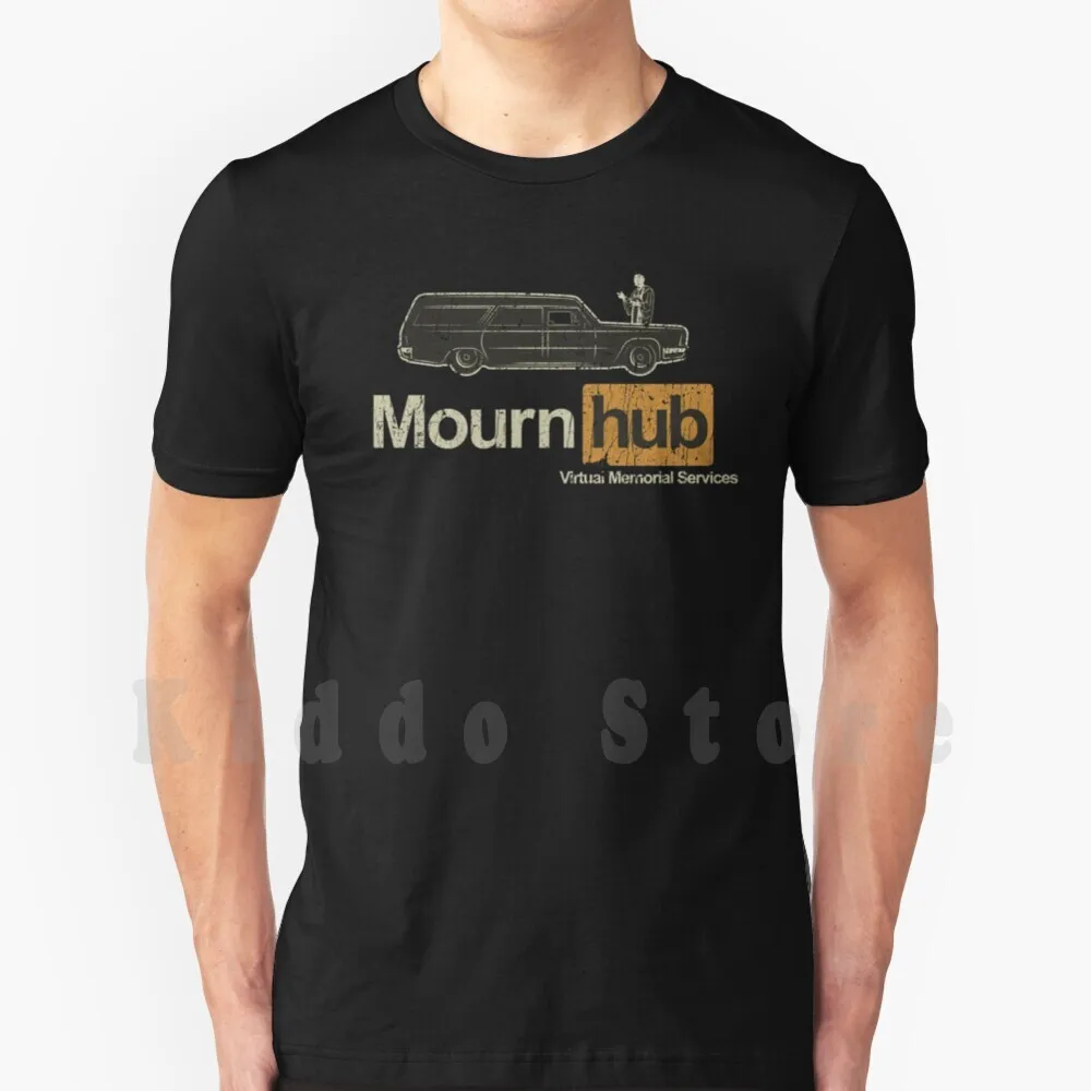 Camiseta Mourn Hub 2020 con estampado para hombre, camiseta nueva de algodón con logo de parodia, camiseta de parodia de humor negro gótico, camiseta de parodia de sacerdote con mal gusto
