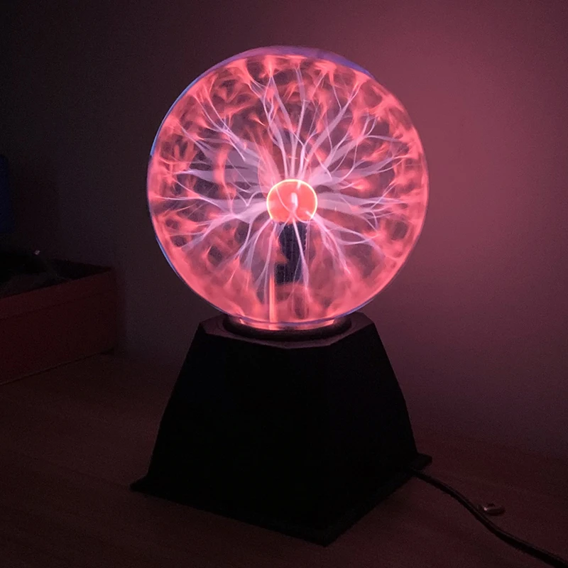 Novelty Night Light Magic Plasma Touch Sensing Glass Ball Lights 220V 3/4/5/6/8 Inch Bedroom Desk Decor Children Night Lamp Gift