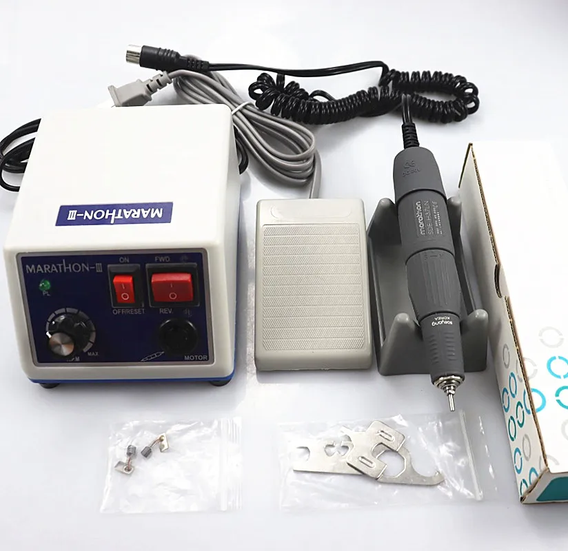 Micromotor Machine LAAOVE N3 35k RPM Polishing Handpiece or E type Electric Motor contra angle & straight handpiece