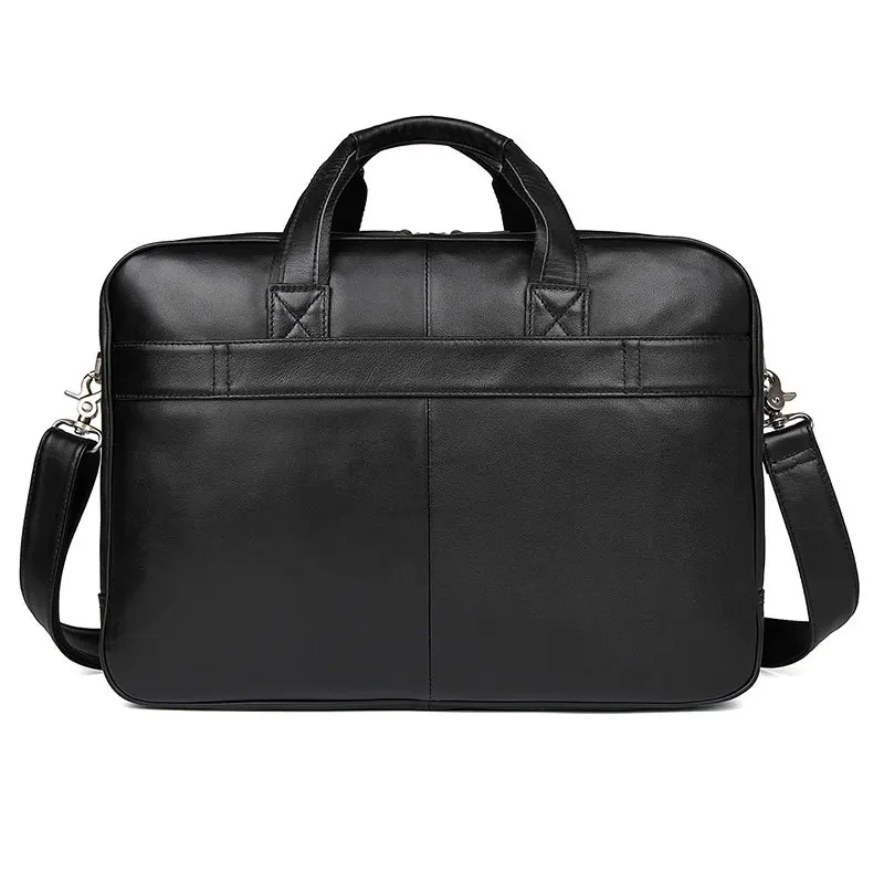 Maleta de couro genuíno para homens, Mala de Viagem Masculina, Bolsa de Ombro Mensageiro Vaca Masculina, Grande Bolsa de Designer, Moda, 15.6"