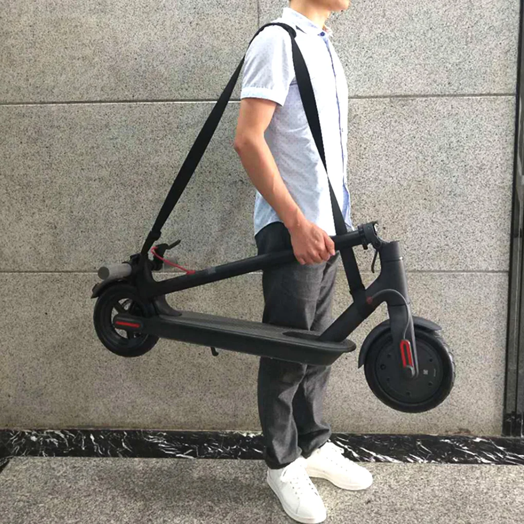 Scooter Carrying Strap Adjustable 35kg Scooter Shoulder Belt Nylon Portable Strap Replacement for Xiaomi 1S/M365