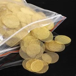 500pcs/bag Multifunctional Hookah Water Pipe Brass Tobacco Smoking Accessorie Metal Filters Smoke Pipe Screen Gauze 16mm/20mm