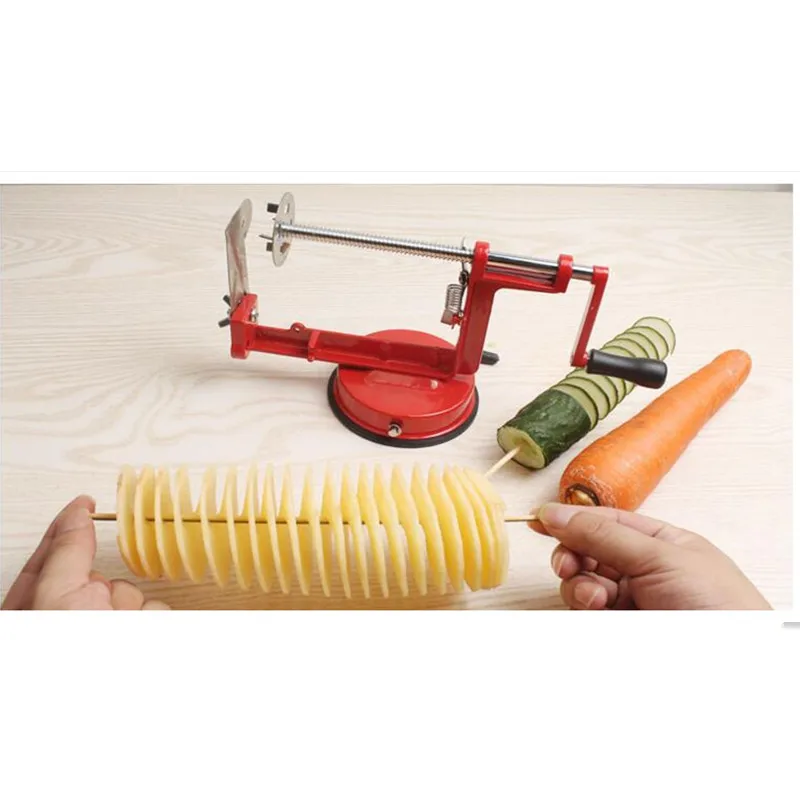 

Manual Stainless Steel Sweet Potatoes Machine Potato Slicer Potato Spiral Cutter For Kitchen Tool