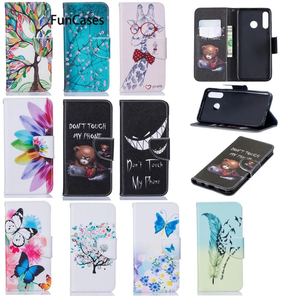 Cute PU Leather Wallet Flip Phone Shell Case For armor Huawei Nova 4E Cellphone Covers Estuche Huawei capa P30 Lite Back Cover