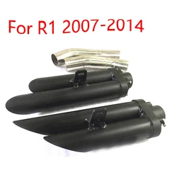 Dual-outlet Motorcycle Exhaust Muffler Pipe for YAMAHA R1 YZF-R1 2004-2005 2006 2007 2008 20092010 2012-2014 year