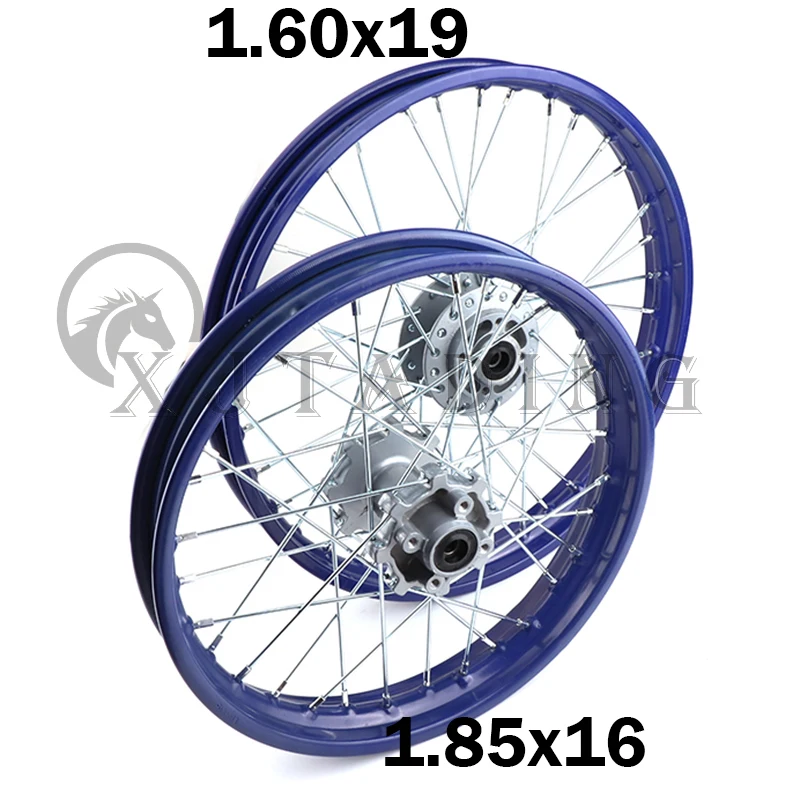 12mm front 1.60x19 rear 1.85x16 steel rim wheel with hub core for Apollo Dirt Pit bicycle cross-country motorcycle parts