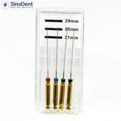 Pâte Dentaire en Spirale pour Remplissage de CarausRoot, Lime Endodontique Assortie, Instrument de Dentisterie, 25mm, 29mm, 1 Paquet