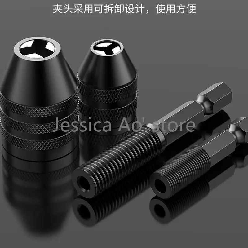 0.3-8Mm Ba Hàm Chuck 6.35Mm Lục Giác Tay Cầm Nhanh Kẹp Chuck Xoắn Bit Truyền Đến Điện mũi Khoan Chuck