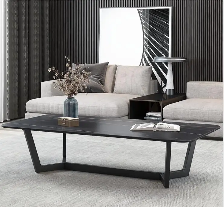 Table basse en marbre noir