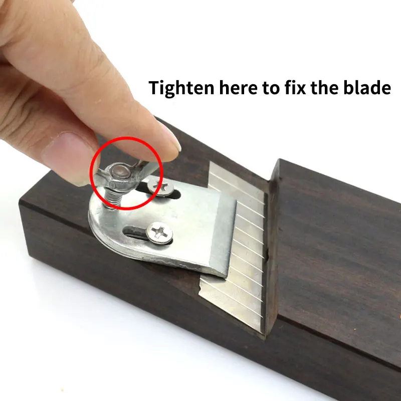 45 ° สไตล์เกาหลี Ebony มุม Chamfer Plane 0-4Mm Chamfer ความลึก Art ใบมีดสำหรับงานไม้ปรับตัดเครื่องมือ Ebony สกัด