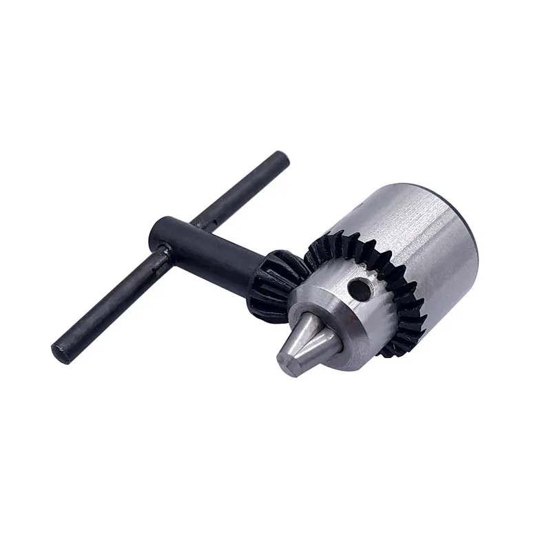 Mini Drill Chuck Micro 0.3-4mm JT0 Taper Mounted Drill Chuck and Chuck Key Lathe Accessories Adapter with Key