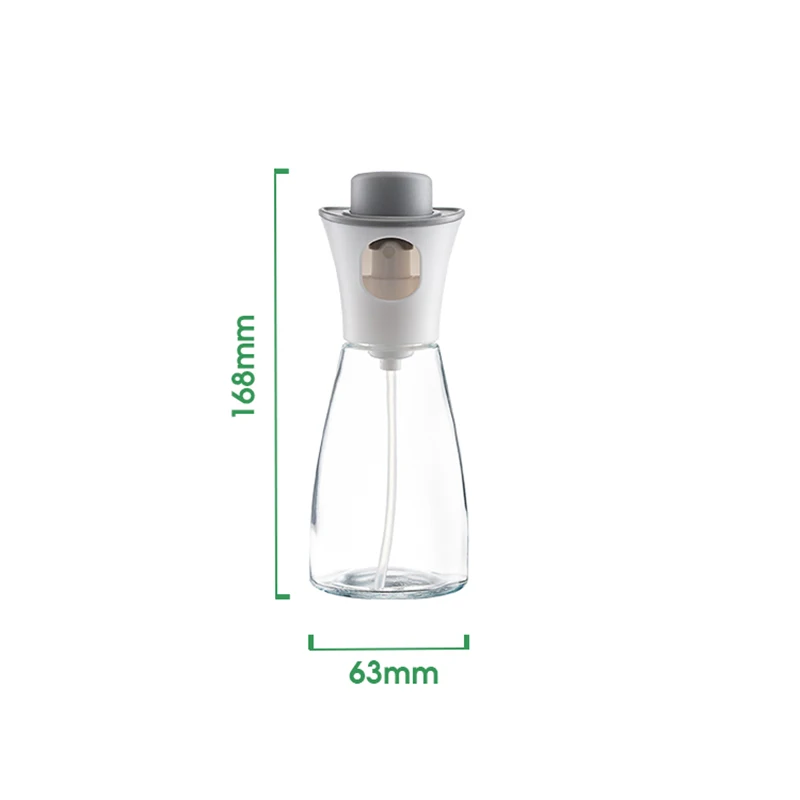 180Ml Glass Spray Oil Bottle Seasoning Bottle Anti-Drip Olive Oil Control Bottle Home Kitchen Supplies Seasoning Dispenser