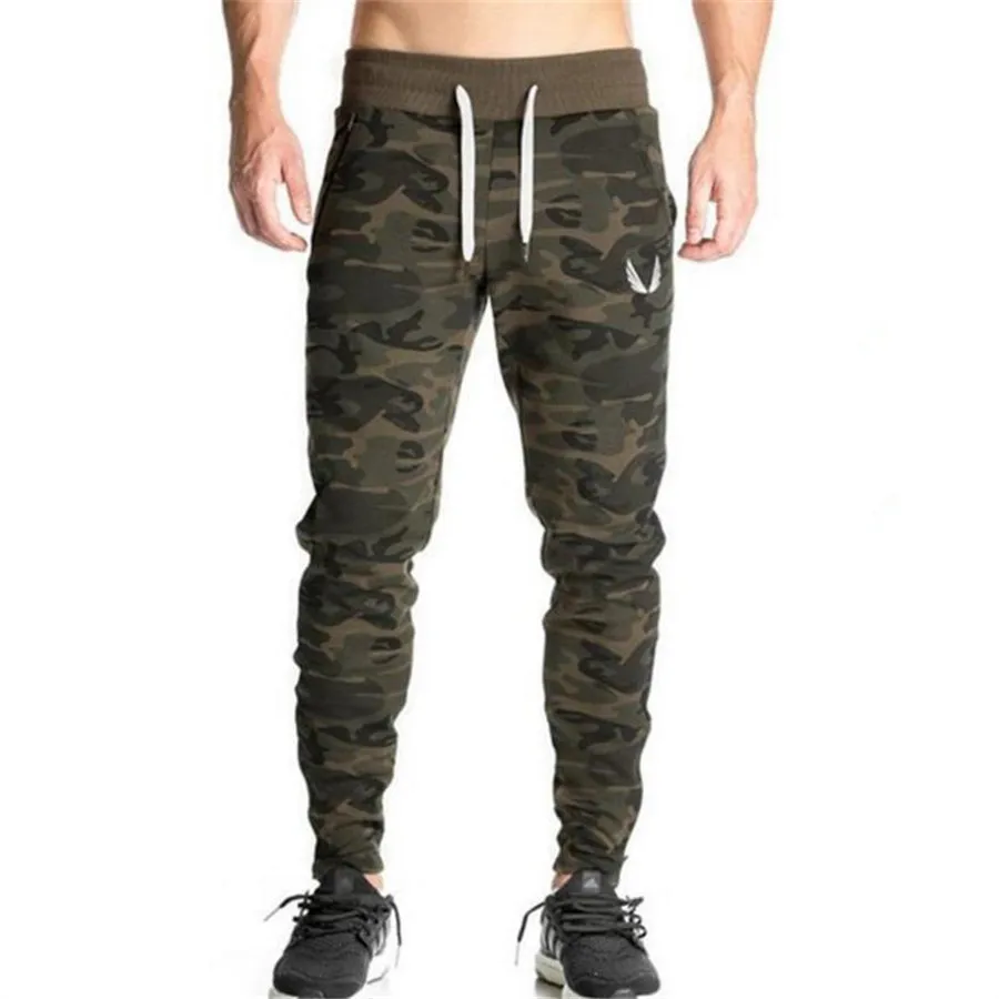 Spring Casual Sports Camouflage Pants Muscle Trendiness Slim Fit Loose Breathable Fashion Teen Tight Small Feet Pants