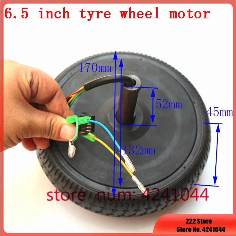 High quanlity 6.5 Inch Hoverboard motor 36V 250W Electric Scooter hoverboard wheel hub Motor promotion factory price wholesale