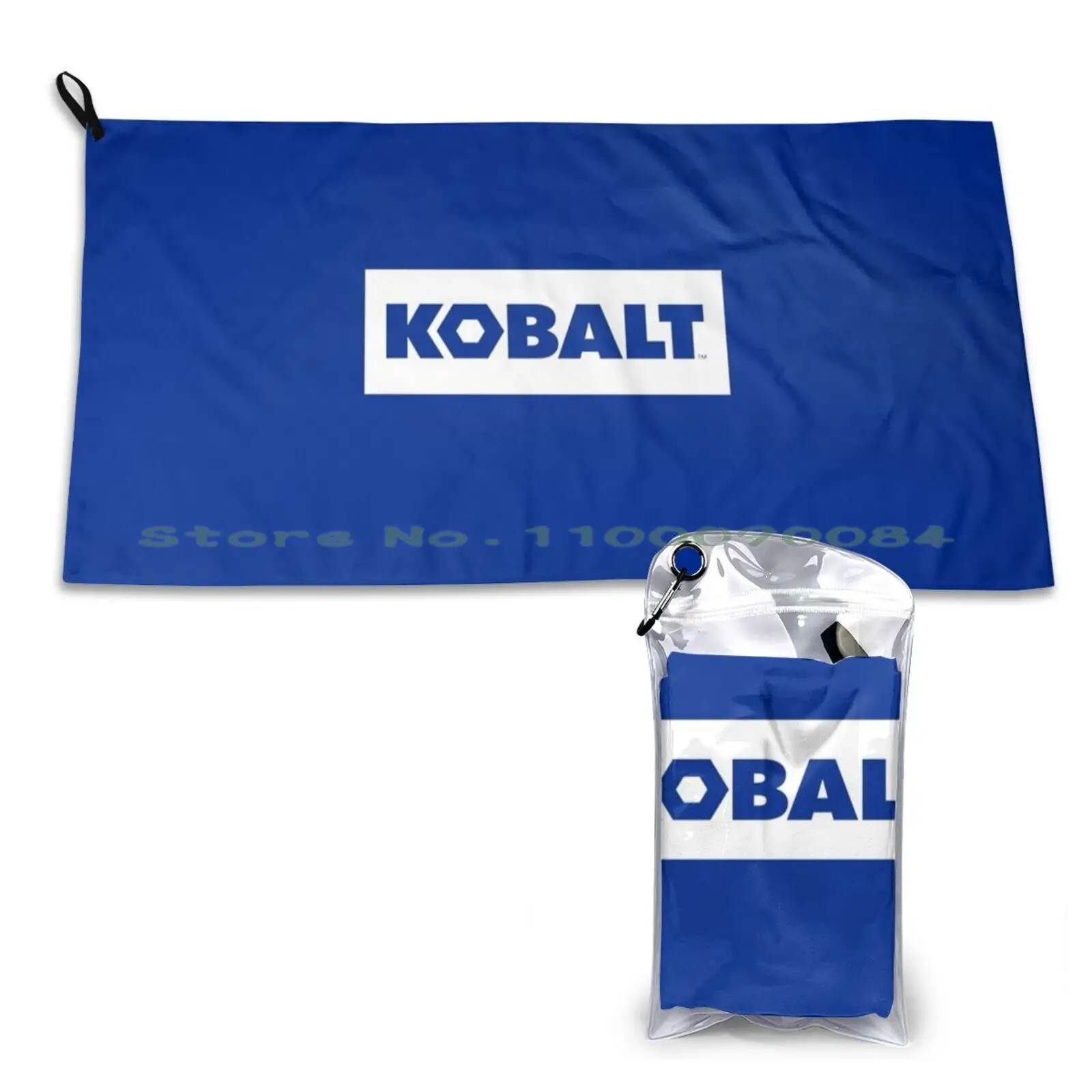 Power Tools-Kobalt Logo Quick Dry Towel Gym Sports Bath Portable Ukiyo E Japanese Blue Asian Hokusai Ukiyoe Vintage Mountain