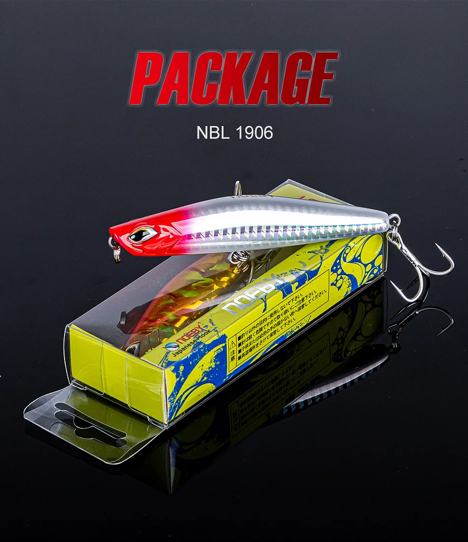 NOEBY Sinkender Stickbait-Köder 99mm 28g/36g Casting-Wobbler Harter Köder Salzwasser-Angelköder – Detail 13